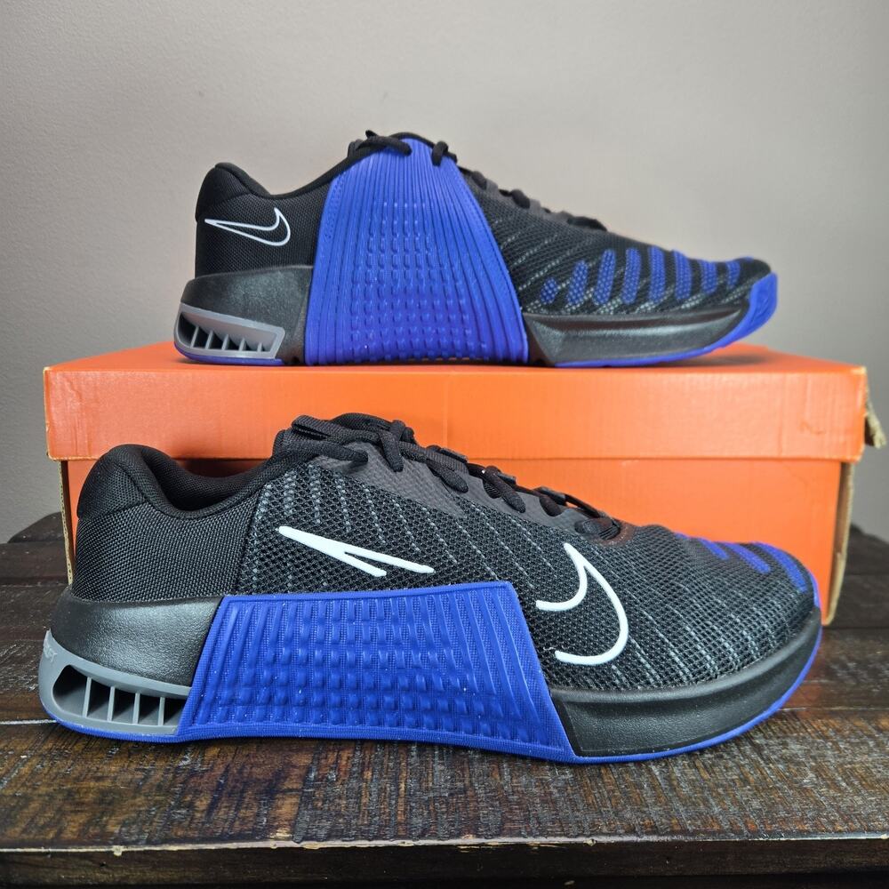 NEW Nike Metcon 9 TB Mens Size 8 Black/Game Royal FD5431-010 Gym Workout Shoes